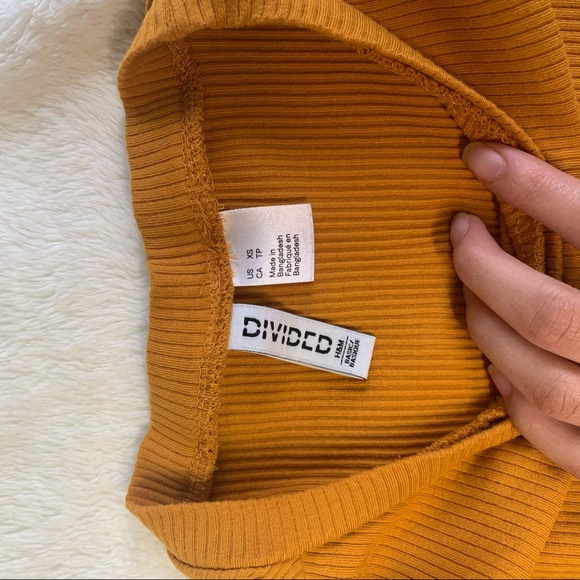 mustard yellow crop top - Picture 3 of 3